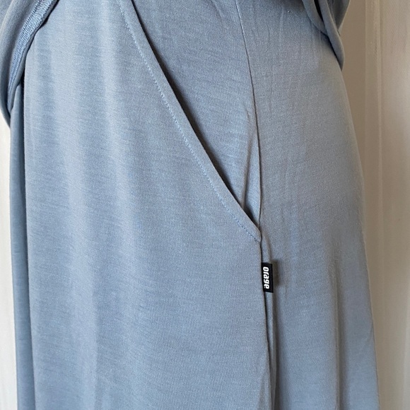 Orage Light Blue Sleeveless Layered Cat Track Dress Size M - Picture 3 of 17